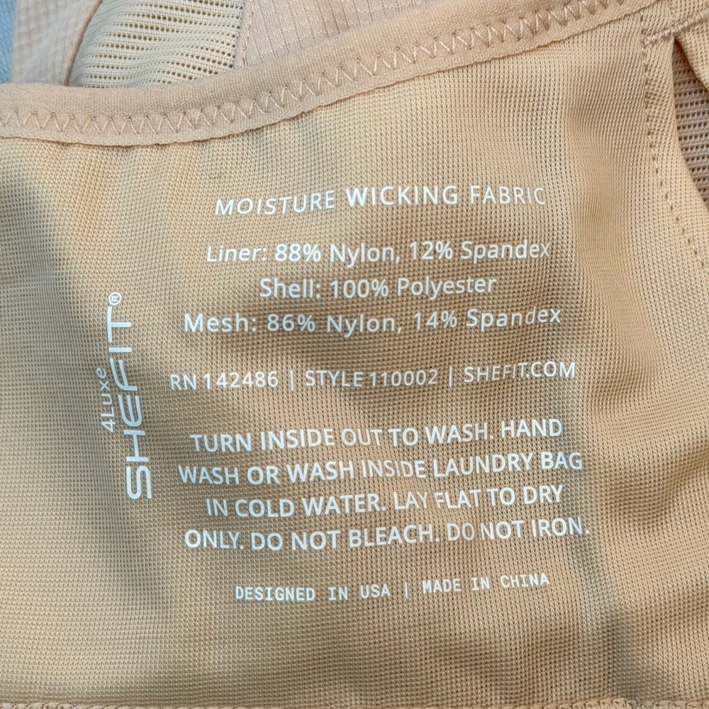 NEW SHEFIT Ultimate Sports Bra Pink High Impact Adjustable Front Zip 4 Luxe Bag - Picture 5 of 6